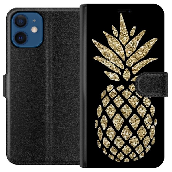 Apple iPhone 12  Lommeboketui Ananas