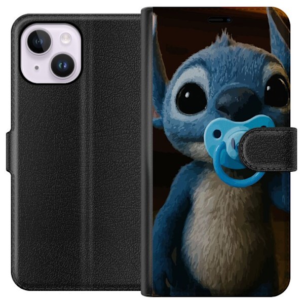 Apple iPhone 15 Plus Lompakkokotelo Stitch & Napp - vauvateema