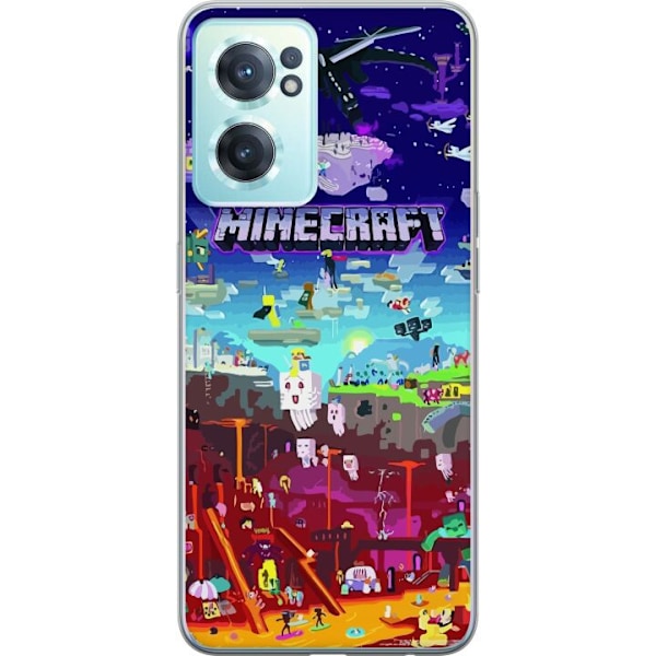 OnePlus Nord CE 2 5G Genomskinligt Skal MineCraft