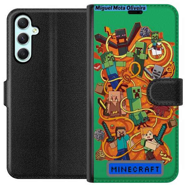 Samsung Galaxy A34 Plånboksfodral Minecraft