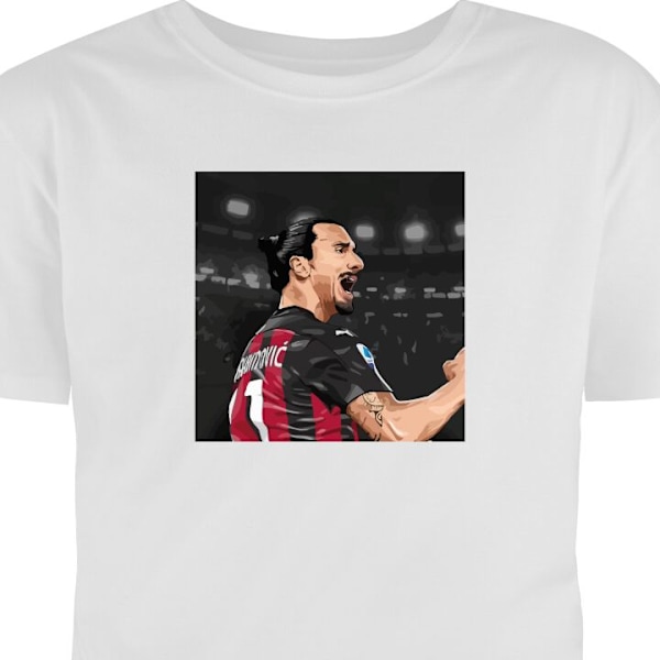 T-shirt för Vuxen | Klassisk Vuxen-T-shirt Zlatan vit XXL