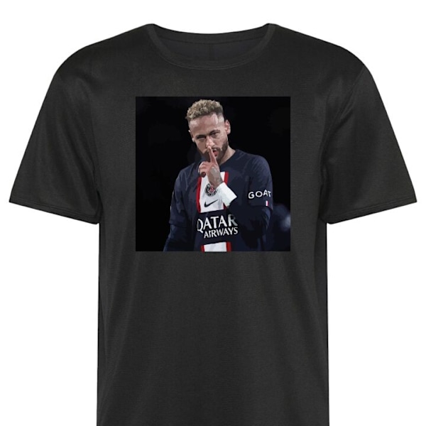 Trenings T-skjorte | Sport T-skjorte for Voksen Neymar svart 4X-Large