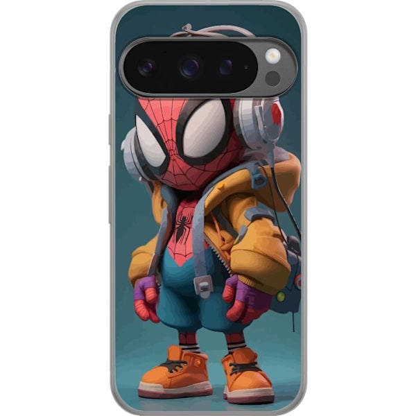 Google Pixel 9 Pro XL Läpinäkyvä kuori Spiderman