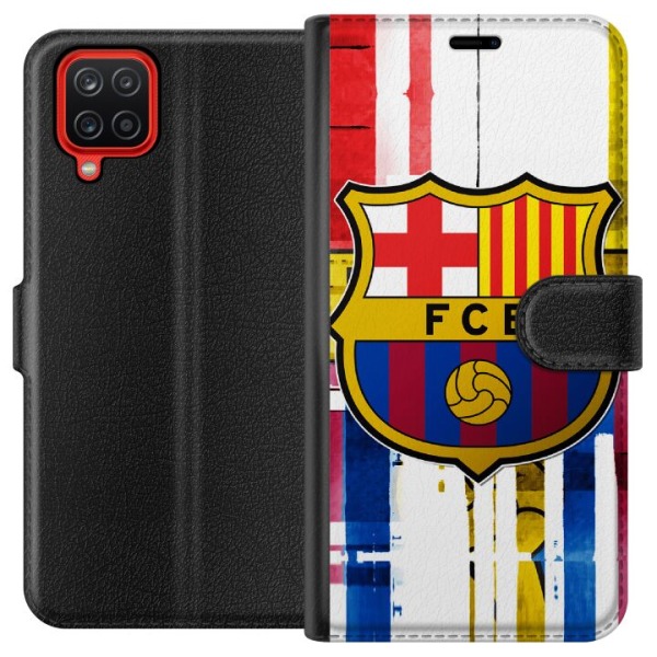 Samsung Galaxy A12 Lompakkokotelo FC Barcelona
