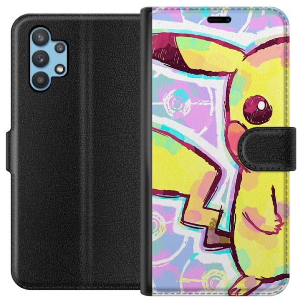 Samsung Galaxy A32 5G Tegnebogsetui Pikachu 3D