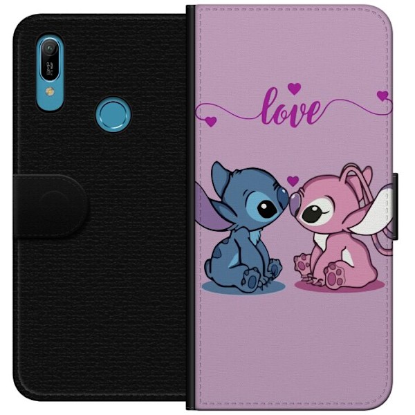 Huawei Y6 (2019) Tegnebogsetui Lilo & Stitch – Angel Edition