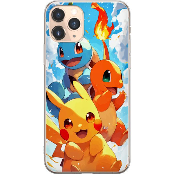 Apple iPhone 11 Pro Genomskinligt Skal Pocket Creatures – in