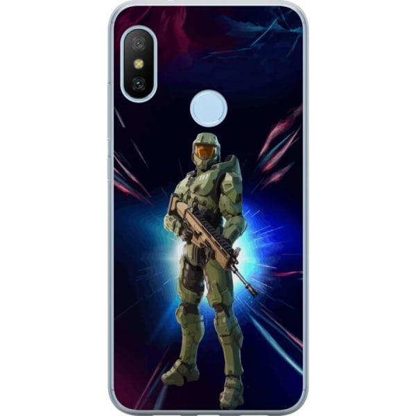 Xiaomi Mi A2 Lite Läpinäkyvä kuori Fortnite - Master Chief