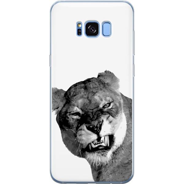Samsung Galaxy S8 Gennemsigtig cover Løve Kunstnerisk Dyremotiv Afrikansk Stil Jungle Følelse Grafisk Design Hjemmedekoration Dyr Tema