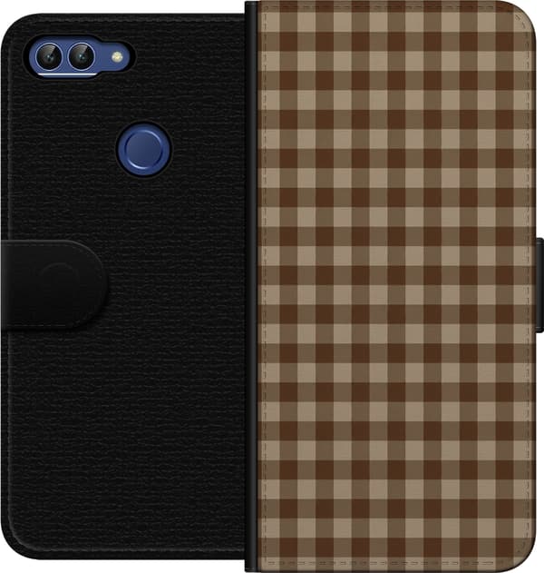 Kompatibel Tegnebogsetui til Huawei P smart Brune kafferuder brun