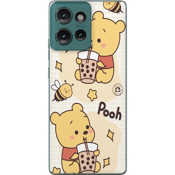 Motorola Edge 50 Läpinäkyvä kuori Nalle Pooh - klassinen karhumotiivi uudessa tulkinnassa