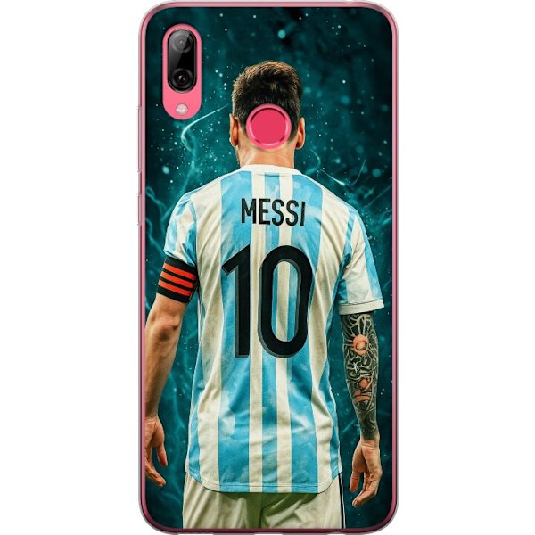 Huawei Y7 (2019) Genomskinligt Skal Messi