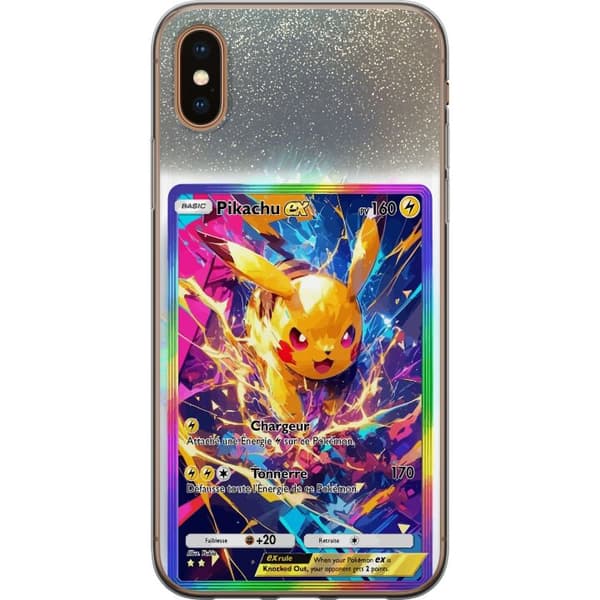 Kompatibelt Mobildeksel til Apple iPhone XS Pikachu gul