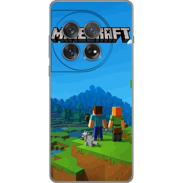 OnePlus 12 Läpinäkyvä kuori Minecraft Key Art