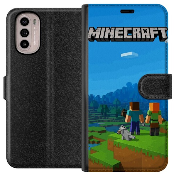 Motorola Moto G41 Tegnebogsetui Minecraft Key Art
