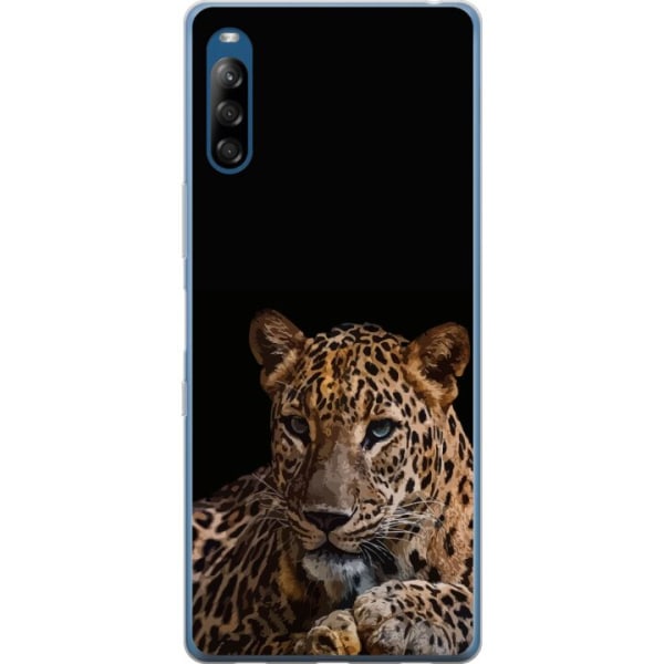 Sony Xperia L4 Gennemsigtig cover Leopard