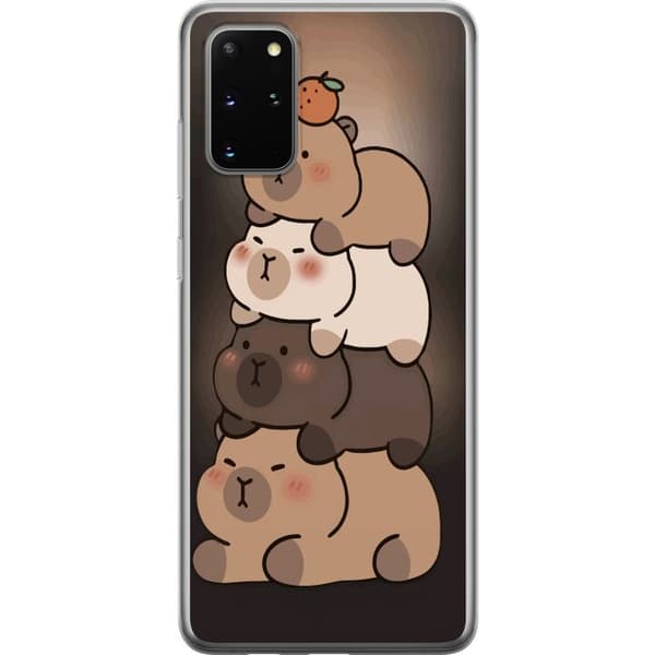 Kompatibelt Mobildeksel til Samsung Galaxy S20+ Capybara Kawaii Søt Dyrefigur