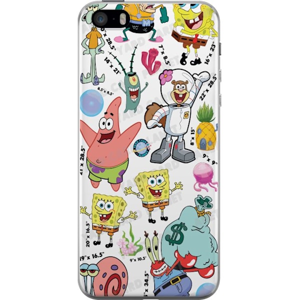 Apple iPhone 5s Genomskinligt Skal SpongeBob SquarePants