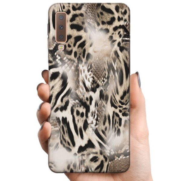 Samsung Galaxy A7 (2018) TPU Mobildeksel Leopard