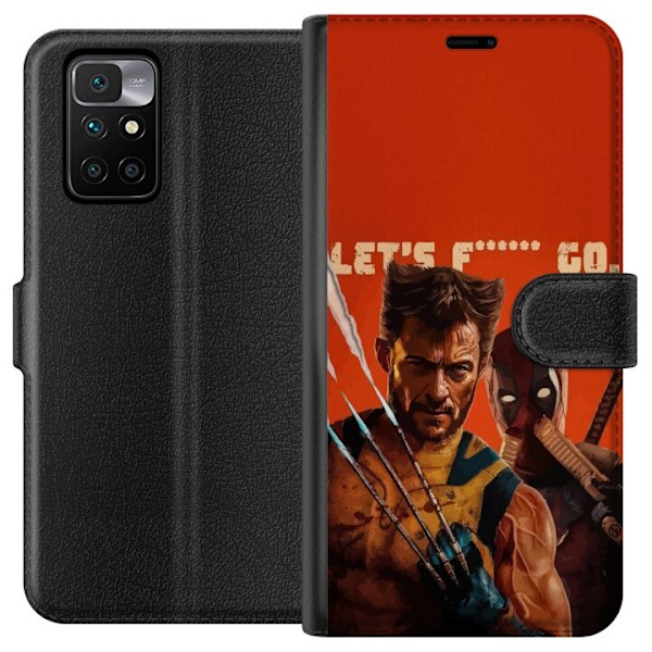 Xiaomi Redmi 10 Tegnebogsetui Deadpool & Wolverine