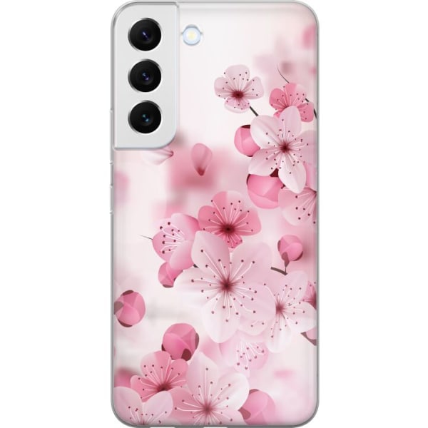 Samsung Galaxy S22 5G Läpinäkyvä kuori Kirsikankukka