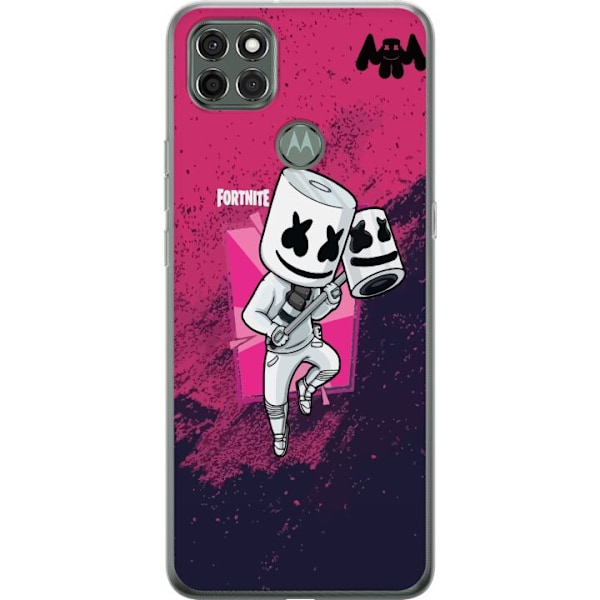 Motorola Moto G9 Power Gennemsigtig cover Marshmello Fortnite Skin Emote Gaming DJ Karakter Populær Motiv Barn Ungdom Trend