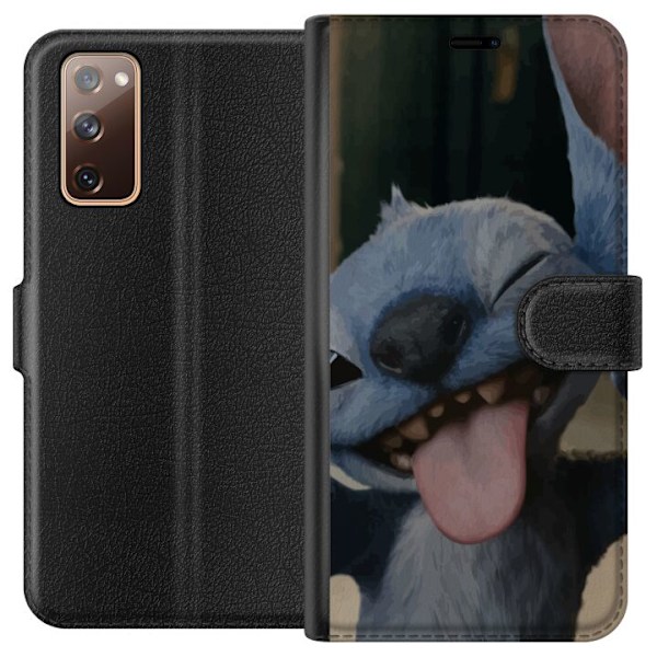 Samsung Galaxy S20 FE Tegnebogsetui Stitch Sød Alien - Blå Favorit fra Ydre Rummet