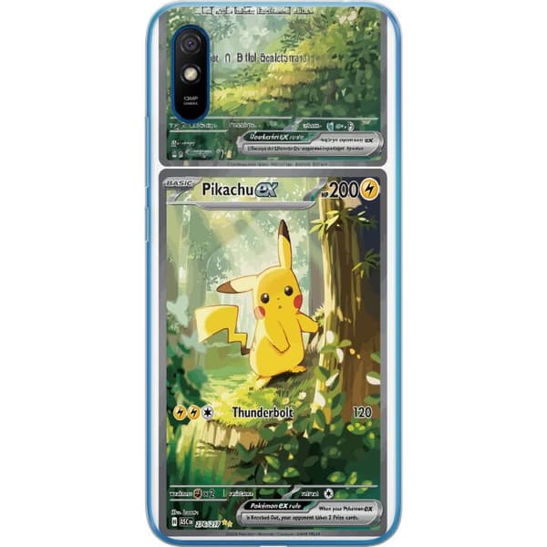 Kompatibelt Mobilskal till Xiaomi Redmi 9A Pikachu grön