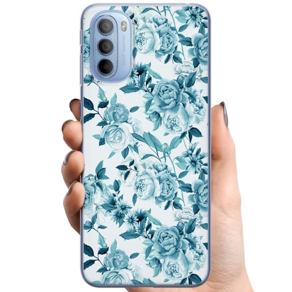 Motorola Moto G31 TPU Mobilcover Blomster