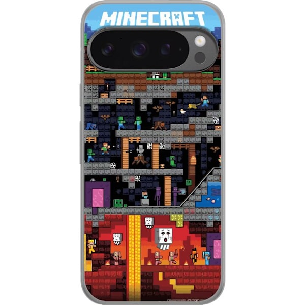 Google Pixel 9 Pro XL Gennemsigtig cover Minecraft