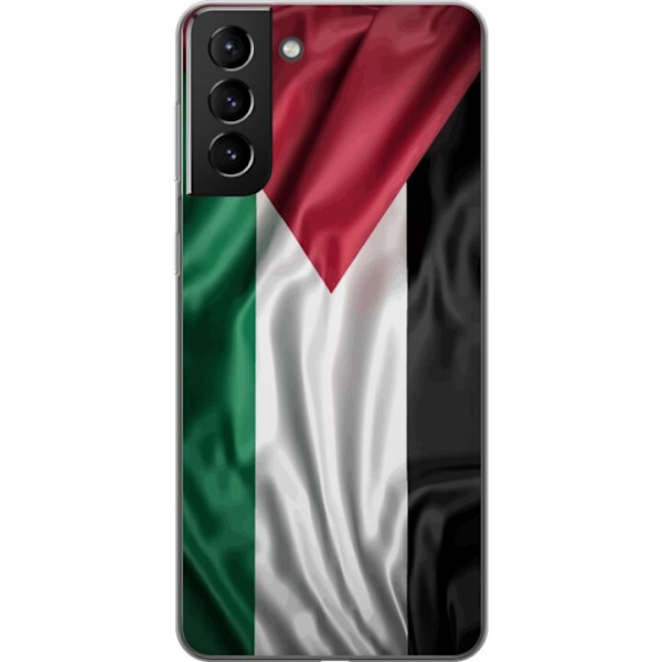 Samsung Galaxy S21+ 5G Läpinäkyvä kuori Palestiinan lippu