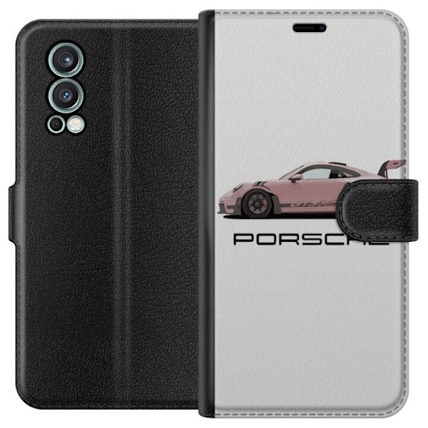 OnePlus Nord 2 5G Lommeboketui Porsche 911 Pink