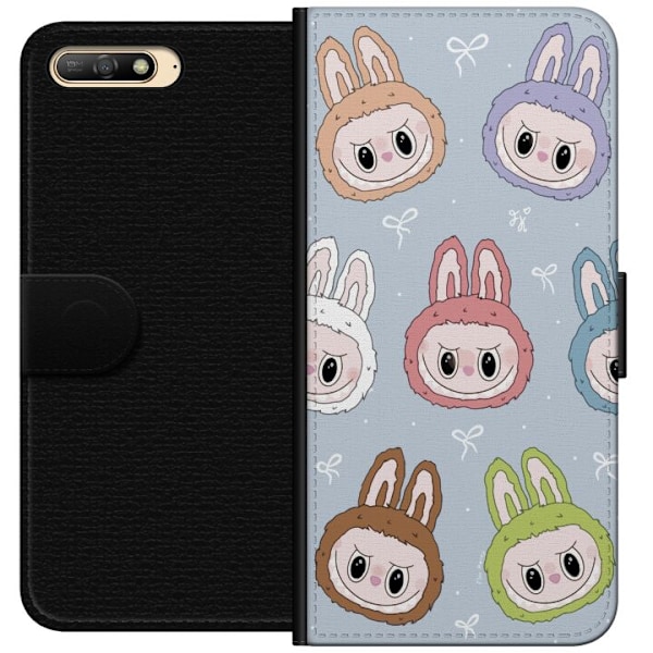 Huawei Y6 (2018) Lompakkokotelo Tähtikuvioitu hirviöasenne