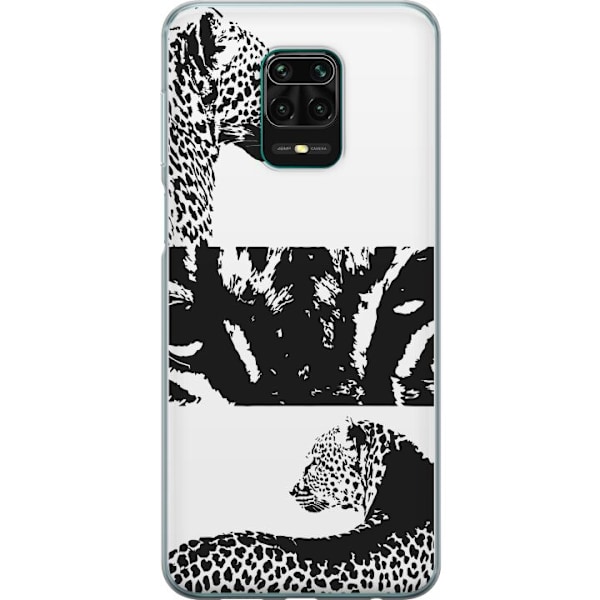 Xiaomi Redmi Note 9 Pro Läpinäkyvä kuori Leopard Faces