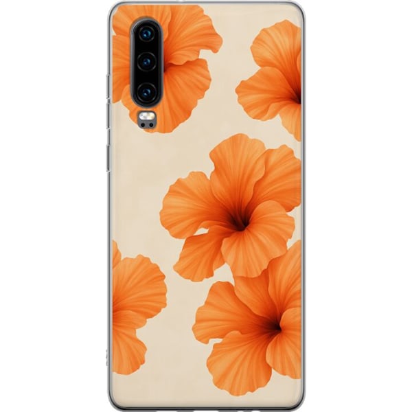 Huawei P30 Genomskinligt Skal Papaya Punch