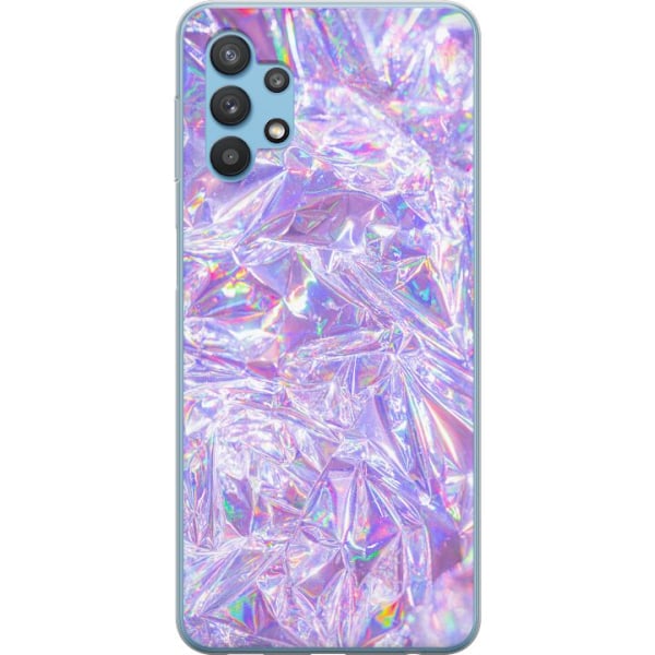 Samsung Galaxy A32 5G Läpinäkyvä kuori Hologeeniset timanti