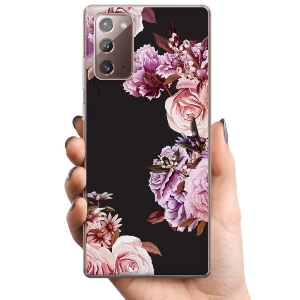 Samsung Galaxy Note20 TPU Mobilskal Blommor