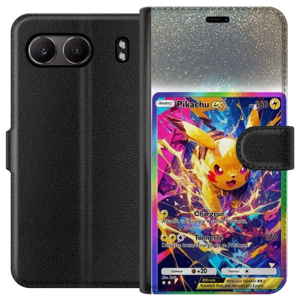 Kompatibel Tegnebogsetui til OnePlus Nord 4 Pikachu gul
