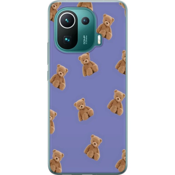 Xiaomi Mi 11 Pro Gennemsigtig cover Flyvende bjørne