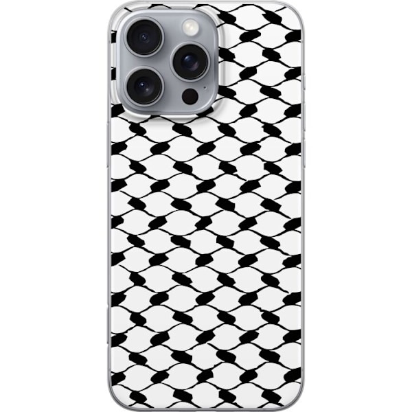 Apple iPhone 16 Pro Max Läpinäkyvä kuori Keffiyeh kuvio