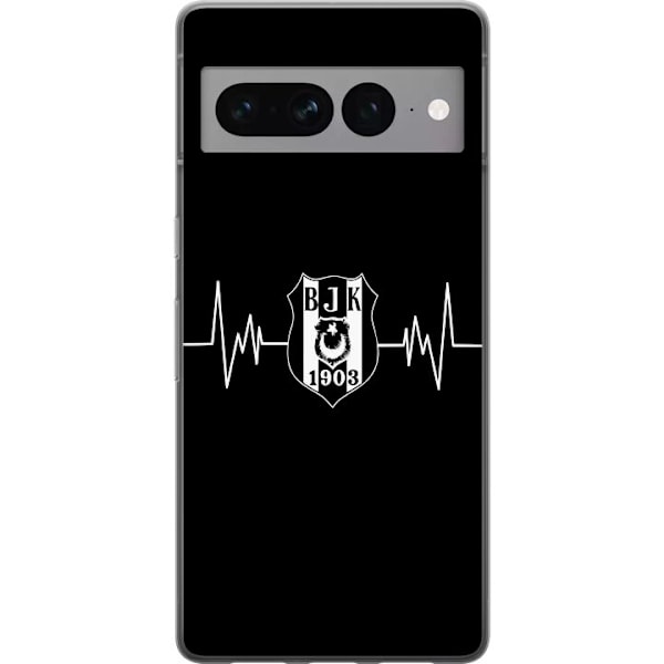 Google Pixel 7 Pro Läpinäkyvä kuori Beşiktaş J.K.