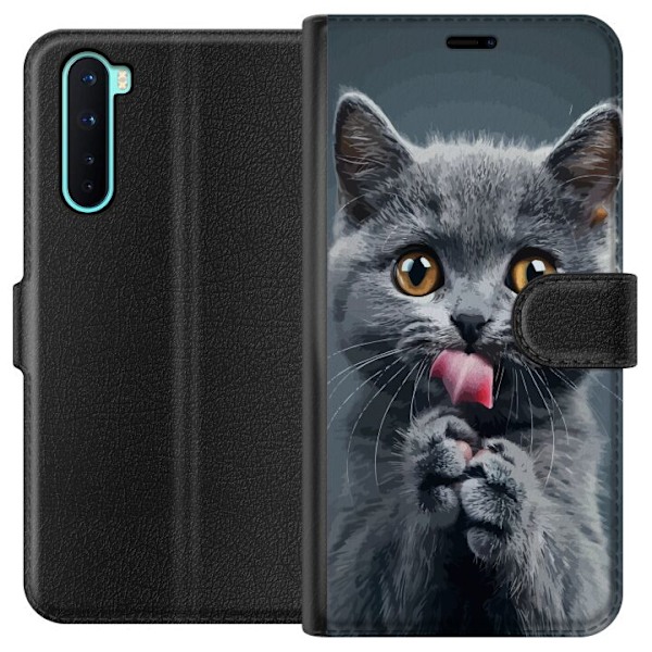 OnePlus Nord Lompakkokotelo Kissa