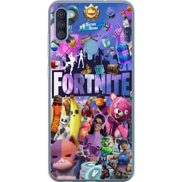 Samsung Galaxy A11 Läpinäkyvä kuori Fortnite Skins Emotes B