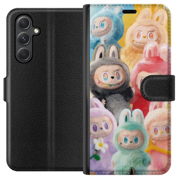 Samsung Galaxy A05s Plånboksfodral Labubu Sketch Style – Handritat monster i tusch