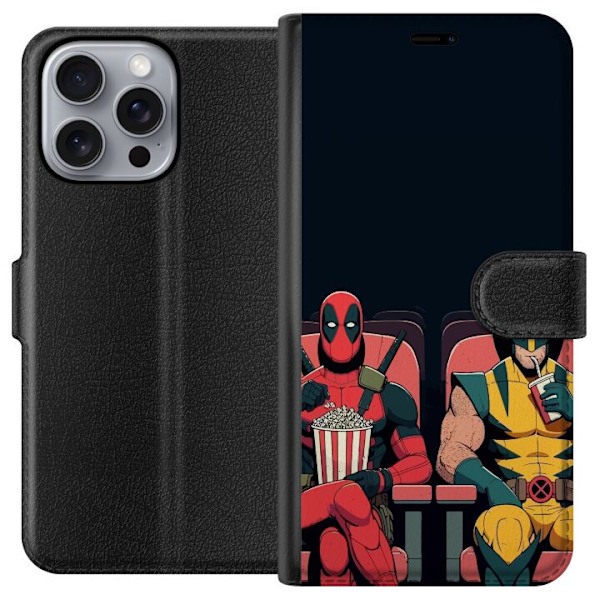 Apple iPhone 16 Pro Max Lompakkokotelo Deadpool & Wolverine