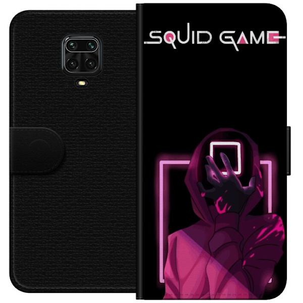 Xiaomi Redmi Note 9 Pro Plånboksfodral Squid Game Tema Populär Serie Motiv Grafiskt Ikoniskt Design Asiatisk Popkultur Spänning Drama