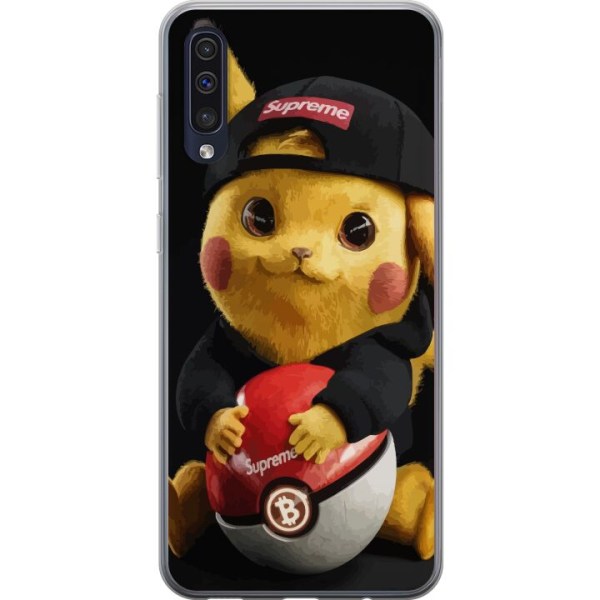 Samsung Galaxy A50 Läpinäkyvä kuori Pikachu Supreme