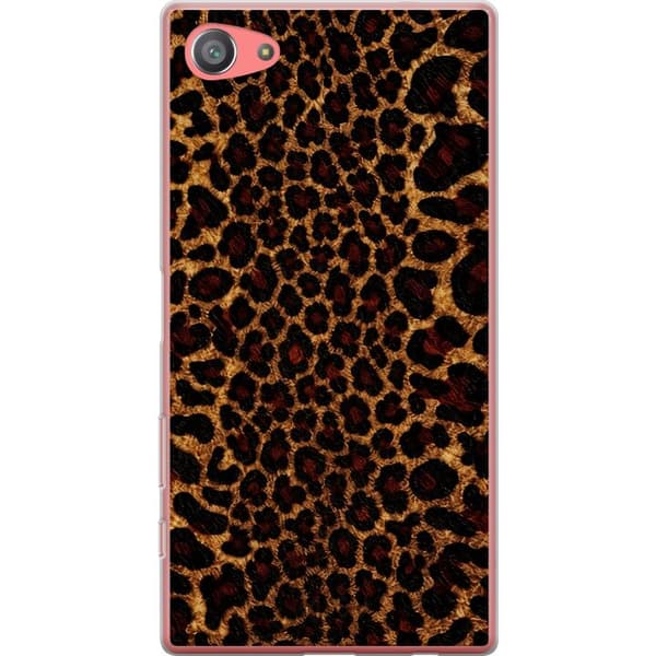 Kompatibelt Mobilskal till Sony Xperia Z5 Compact Wild Leopard brun