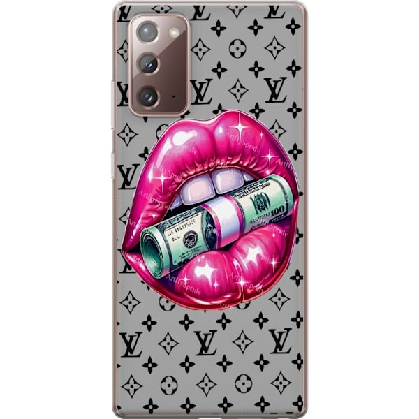 Samsung Galaxy Note20 Gennemsigtig cover LV Money Lip