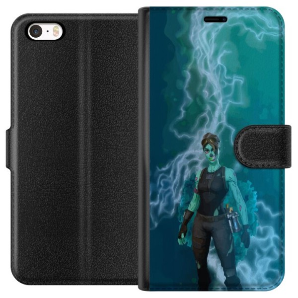 Apple iPhone 5s Tegnebogsetui Fortnite - Ghoul Trooper